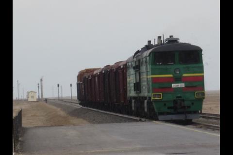 The first revenue train to Mazar-i-Sharif (Photo: David Brice).
